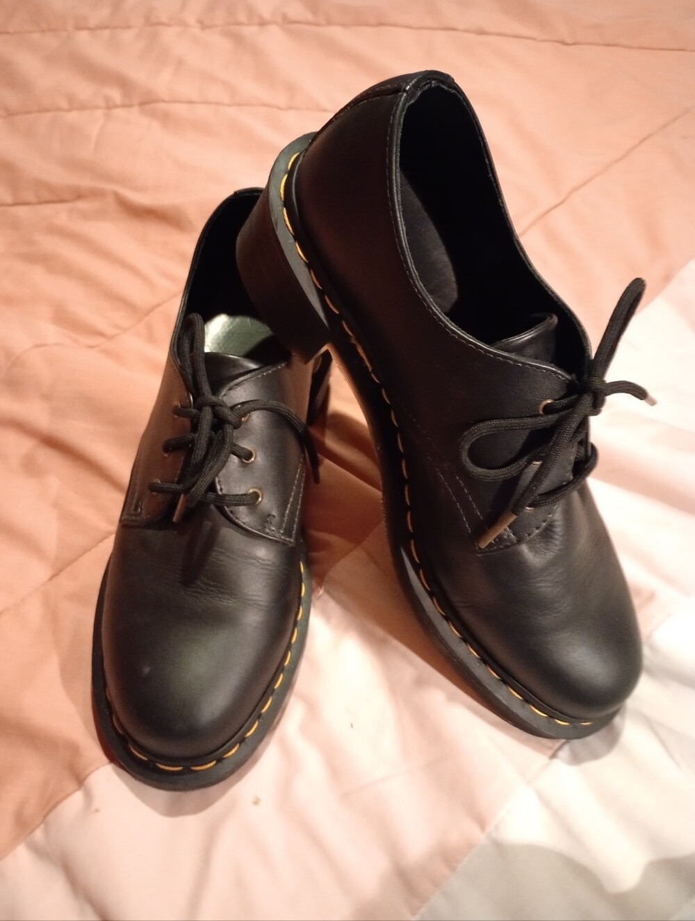 Women's Dr. Martin Leather Platform Shoes